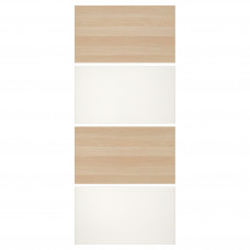 Доставка из Польши MEHAMN 4 панели для коробки раздвижной двери, под белый/мореный дуб, 100x236 cm ИКЕА-80421186, ЕВРОИКЕА Калининград