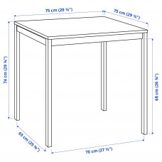 ⭐⭐⭐⭐⭐ MELLTORP Стол, белый, 75x75 cm,IKEA-39011781, Евро Икеа Калининград