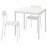 Доставка из Польши MELLTORP / ADDE stol i 2 krzesla, bialy, 75 cm ИКЕА-49011766, ЕВРОИКЕА Калининград