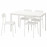 Доставка из Польши MELLTORP / ADDE stol i 4 krzesla, bialy, 125 cm ИКЕА-99014376, ЕВРОИКЕА Калининград