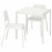Доставка из Польши MELLTORP / TEODORES stol i 2 krzesla, bialy/bialy, 75x75 cm ИКЕА-39296901, ЕВРОИКЕА Калининград