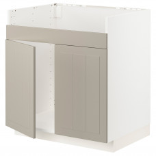 Доставка из Польши METOD szafka pod zlew HAVSEN 2kom, bialy/Stensund bezowy, 80x60 cm ИКЕА-49460533, ЕВРОИКЕА Калининград