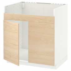 Доставка из Польши METOD szafka pod zlew HAVSEN 2kom, bialy/Askersund wzor jasny jesion, 80x60 cm ИКЕА-39454486, ЕВРОИКЕА Калининград