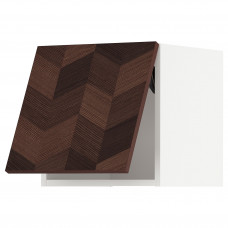 Доставка из Польши METOD szafka sci pozioma z otw przycisk, bialy Hasslarp/brazowy wzor, 40x40 cm ИКЕА-99400971, ЕВРОИКЕА Калининград