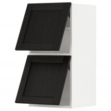Доставка из Польши METOD szafka pozioma 2 drzwi otw dotyk, bialy/Lerhyttan bejcowane na czarno, 40x80 cm ИКЕА-49394595, ЕВРОИКЕА Калининград