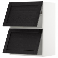 Доставка из Польши METOD szafka pozioma 2 drzwi otw dotyk, bialy/Lerhyttan bejcowane na czarno, 60x80 cm ИКЕА-49394500, ЕВРОИКЕА Калининград