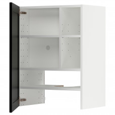 Доставка из Польши METOD szafka okapowa z polka/drzwiczkami, bialy/Lerhyttan bejcowane na czarno, 60x80 cm ИКЕА-49504462, ЕВРОИКЕА Калининград