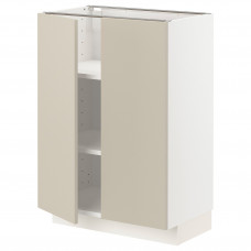 Доставка из Польши METOD szafka stj/polki/2 drzwi, bialy/Havstorp bezowy, 60x37 cm ИКЕА-59468128, ЕВРОИКЕА Калининград