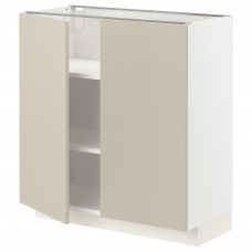 Доставка из Польши METOD szafka stj/polki/2 drzwi, bialy/Havstorp bezowy, 80x37 cm ИКЕА-79459057, ЕВРОИКЕА Калининград