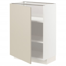 Доставка из Польши METOD szafka st/polki, bialy/Havstorp bezowy, 60x37 cm ИКЕА-79462998, ЕВРОИКЕА Калининград