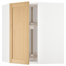 Доставка из Польши METOD narozna szafka scienna z karuzela, bialy/Forsbacka dab, 68x80 cm ИКЕА-49509327, ЕВРОИКЕА Калининград