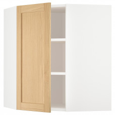Доставка из Польши METOD narozna szafka scienna z polkami, bialy/Forsbacka dab, 68x80 cm ИКЕА-79509321, ЕВРОИКЕА Калининград