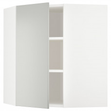 Доставка из Польши METOD narozna szafka scienna z polkami, bialy/Havstorp jasnoszary, 68x80 cm ИКЕА-39538820, ЕВРОИКЕА Калининград