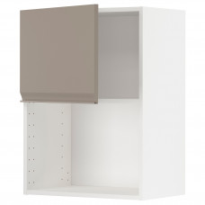Доставка из Польши METOD szafka sc na mikrofal, bialy/Upplov matowy ciemnobezowy, 60x80 cm ИКЕА-39492474, ЕВРОИКЕА Калининград