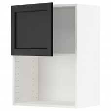 Доставка из Польши METOD szafka sc na mikrofal, bialy/Lerhyttan bejcowane na czarno, 60x80 cm ИКЕА-19466225, ЕВРОИКЕА Калининград