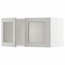 Доставка из Польши METOD szafka scien/2 drzwi szk, bialy/Lerhyttan jasnoszary, 80x40 cm ИКЕА-89466707, ЕВРОИКЕА Калининград