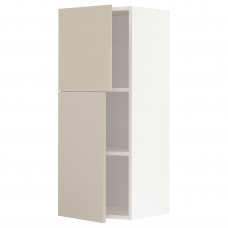 Доставка из Польши METOD szafka scienna z polkami/2 drzwi, bialy/Havstorp bezowy, 40x100 cm ИКЕА-19462468, ЕВРОИКЕА Калининград