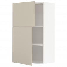 Доставка из Польши METOD szafka scienna z polkami/2 drzwi, bialy/Havstorp bezowy, 60x100 cm ИКЕА-89461328, ЕВРОИКЕА Калининград