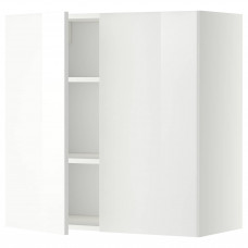 Доставка из Польши METOD szafka scienna z polkami/2 drzwi, bialy/Ringhult bialy, 80x80 cm ИКЕА-59458921, ЕВРОИКЕА Калининград