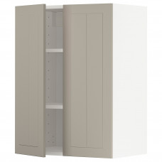 Доставка из Польши METOD szafka scienna z polkami/2 drzwi, bialy/Stensund bezowy, 60x80 cm ИКЕА-49460788, ЕВРОИКЕА Калининград