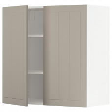 Доставка из Польши METOD szafka scienna z polkami/2 drzwi, bialy/Stensund bezowy, 80x80 cm ИКЕА-59454353, ЕВРОИКЕА Калининград