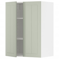 Доставка из Польши METOD szafka scienna z polkami/2 drzwi, bialy/Stensund jasnozielony, 60x80 cm ИКЕА-99486781, ЕВРОИКЕА Калининград