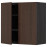 Доставка из Польши METOD szafka scienna z polkami/2 drzwi, czarny/Sinarp brazowy, 80x80 cm ИКЕА-69459821, ЕВРОИКЕА Калининград