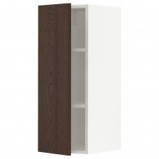Доставка из Польши METOD szafka scienna z polkami, bialy/Sinarp brazowy, 30x80 cm ИКЕА-69459246, ЕВРОИКЕА Калининград