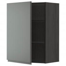 Доставка из Польши METOD szafka scienna z polkami, czarny/Voxtorp ciemnoszary, 60x80 cm ИКЕА-59470046, ЕВРОИКЕА Калининград