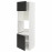 Доставка из Польши METOD sza st wys pie/mikr 2dr/pol, bialy/Nickebo matowy antracyt, 60x60x200 cm ИКЕА-89498666, ЕВРОИКЕА Калининград