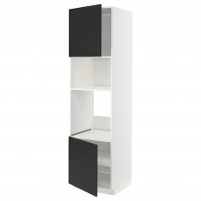 Доставка из Польши METOD sza st wys pie/mikr 2dr/pol, bialy/Nickebo matowy antracyt, 60x60x220 cm ИКЕА-09497595, ЕВРОИКЕА Калининград