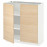 Доставка из Польши METOD szafka stj/polki/2 drzwi, bialy/Askersund wzor jasny jesion, 80x37 cm ИКЕА-29458041, ЕВРОИКЕА Калининград