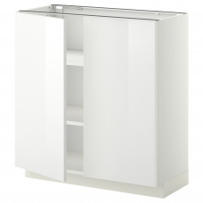 Доставка из Польши METOD szafka stj/polki/2 drzwi, bialy/Ringhult bialy, 80x37 cm ИКЕА-59465224, ЕВРОИКЕА Калининград