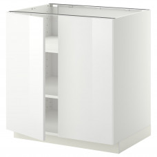 Доставка из Польши METOD szafka stj/polki/2 drzwi, bialy/Ringhult bialy, 80x60 cm ИКЕА-89458750, ЕВРОИКЕА Калининград