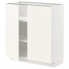 Доставка из Польши METOD szafka stj/polki/2 drzwi, bialy/Vallstena bialy, 80x37 cm ИКЕА-89507133, ЕВРОИКЕА Калининград