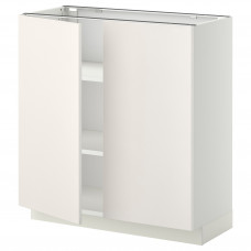Доставка из Польши ⭐⭐⭐⭐⭐ METOD szafka stj/polki/2 drzwi, bialy/Veddinge bialy, 80x37 cm,ИКЕА-59455456, Евро Икеа Калининград