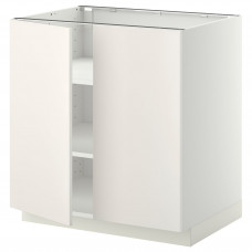 Доставка из Польши METOD szafka stj/polki/2 drzwi, bialy/Veddinge bialy, 80x60 cm ИКЕА-59466172, ЕВРОИКЕА Калининград