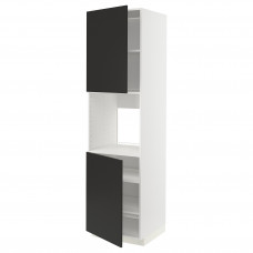 Доставка из Польши METOD sza st wys pie 2dr/pol, bialy/Nickebo matowy antracyt, 60x60x220 cm ИКЕА-89499067, ЕВРОИКЕА Калининград