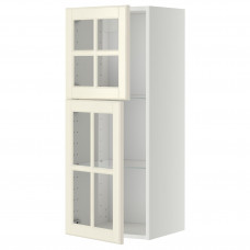 Доставка из Польши ⭐⭐⭐⭐⭐ METOD sza sc pol/2 szkl drz, bialy/Bodbyn kremowy, 40x100 cm,ИКЕА-09394984, Евро Икеа Калининград