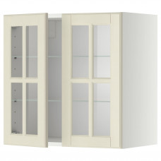 Доставка из Польши ⭐⭐⭐⭐⭐ METOD sza sc pol/2 szkl drz, bialy/Bodbyn kremowy, 60x60 cm,ИКЕА-29394978, Евро Икеа Калининград