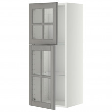 Доставка из Польши METOD sza sc pol/2 szkl drz, bialy/Bodbyn szary, 40x100 cm ИКЕА-89394961, ЕВРОИКЕА Калининград