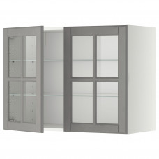 Доставка из Польши METOD sza sc pol/2 szkl drz, bialy/Bodbyn szary, 80x60 cm ИКЕА-89394956, ЕВРОИКЕА Калининград