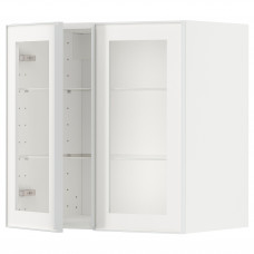 Доставка из Польши METOD sza sc pol/2 szkl drz, bialy/Hejsta biale szklo przezroczyste, 60x60 cm ИКЕА-49490554, ЕВРОИКЕА Калининград