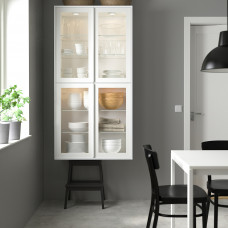 Доставка из Польши ⭐⭐⭐⭐⭐ METOD sza sc pol/2 szkl drz, bialy/Hejsta biale szklo przezroczyste, 60x60 cm,ИКЕА-49490554, Евро Икеа Калининград