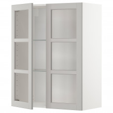 Доставка из Польши METOD sza sc pol/2 szkl drz, bialy/Lerhyttan jasnoszary, 80x100 cm ИКЕА-19462152, ЕВРОИКЕА Калининград