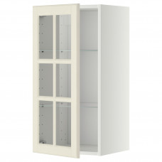 Доставка из Польши METOD sza sc pol/szkl drz, bialy/Bodbyn kremowy, 40x80 cm ИКЕА-69394976, ЕВРОИКЕА Калининград