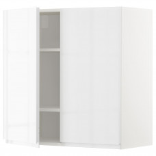 Доставка из Польши METOD szafka scienna z polkami/2 drzwi, bialy/Voxtorp polysk/biel, 80x80 cm ИКЕА-49470023, ЕВРОИКЕА Калининград