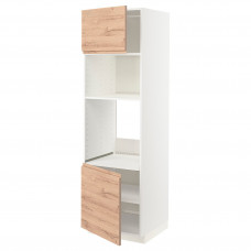 Доставка из Польши METOD sza st wys pie/mikr 2dr/pol, bialy/Voxtorp imit. debu, 60x60x200 cm ИКЕА-29461265, ЕВРОИКЕА Калининград