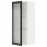 Доставка из Польши METOD sza sc pol/szkl drz, bialy/Hejsta antracytowe ryflowane szklo, 40x100 cm ИКЕА-59490643, ЕВРОИКЕА Калининград