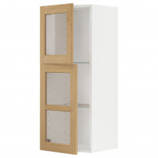 Доставка из Польши METOD sza sc pol/2 szkl drz, bialy/Forsbacka dab, 40x100 cm ИКЕА-59509360, ЕВРОИКЕА Калининград
